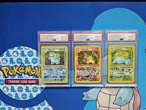 Pok Mon Graded Card Blastoise Charizard Venusaur Psa Catawiki