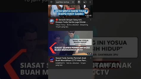 SAMBO TERBARU YOUTUBE HARI INI YouTube