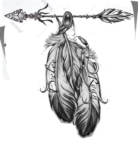 Bead Feather Tattoo Design By Madeline Cornish On Deviantart Artofit