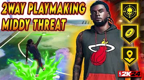 Nba K Way Playmaking Middy Threat My Player Build Youtube