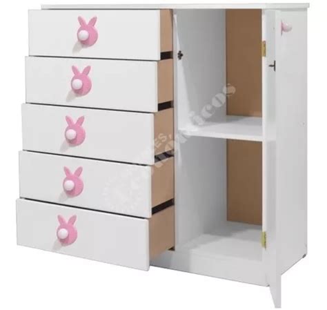 Cajonera Infantil Chifonier Comoda 5 Cajones Armado Ropero 73 665