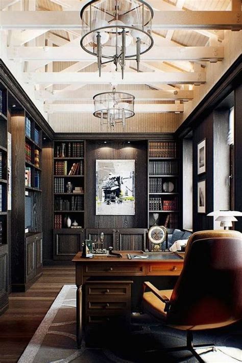 40 Cool And Masculine Home Office Ideas For Men Homemydesign Home