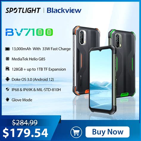 Blackview Tel Fono Inteligente Bv M Vil Resistente Con Gb Y Gb