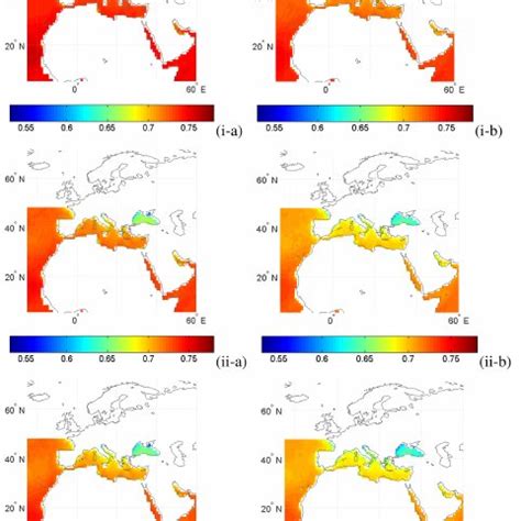 Geographical distribution of MODIS-Terra ( -a , left column) and... | Download Scientific Diagram