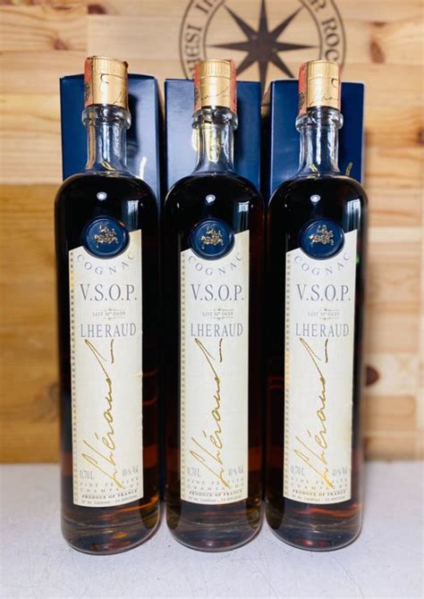 Lhéraud - Cognac VSOP - b. 1990s - 70cl - 3 bottles - Catawiki