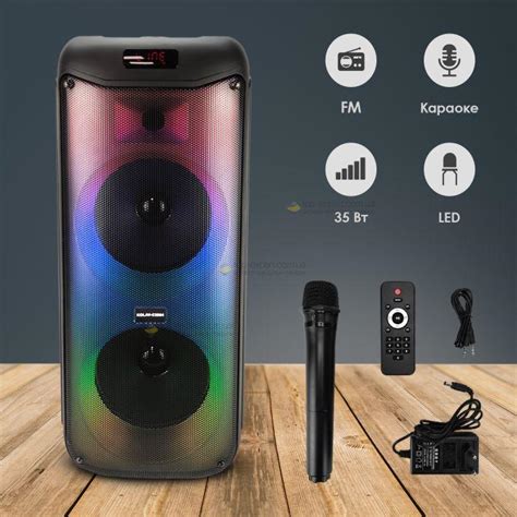 Портативная Bluetooth Колонка KOLAV-C2804 с Радио, Караоке, Флешкой ...