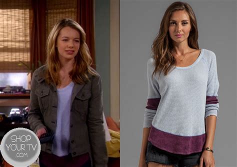 Mom Season 1 Episode 4 Violets Blue And Purple Thermal Top