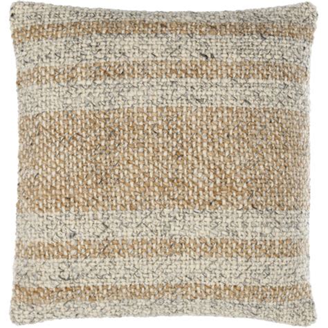 Serephine Striped Wool Throw Pillow Reviews Birch Lane