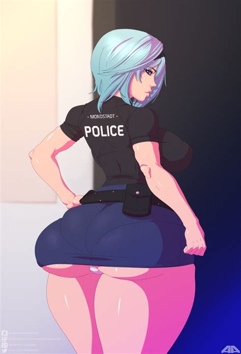 Genshin Impact Eula Police Version By Amaurymangaka Hentai Foundry