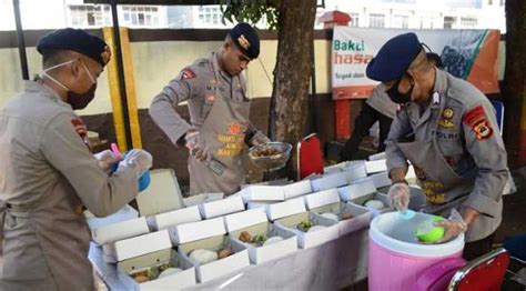 Dapur Lapangan Tni Polri Kembali Beroperasi Bagikan Makanan Untuk