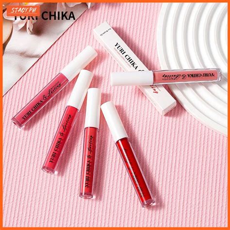 【stacy】 Yuri Chika Lipstick Lip Gloss Liquid Matte Lipstick Non Stick