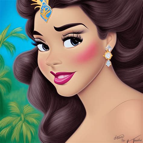 Latina Disney Princess Graphic Creative Fabrica
