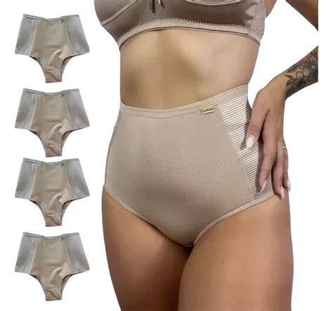 Pack Calcinha Reduz Medidas Bege Nude Parcelamento Sem Juros