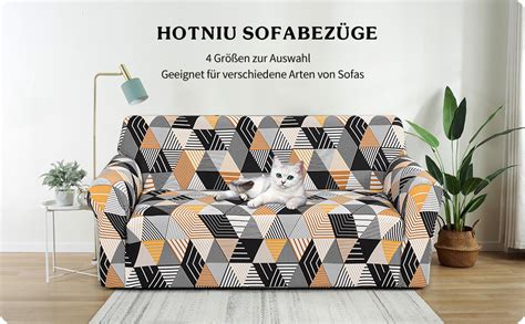 Amazon De HOTNIU Elastischer Sofabezug 2 Sitzer Sofahusse Strech Sofa