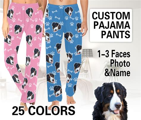 Custom Dog Photo Pajamas,personalized Pajamas Pants With Face,pet ...