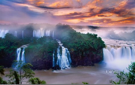 Pic Park National Falls Corbis Iguazu Brazil Argentina Borders