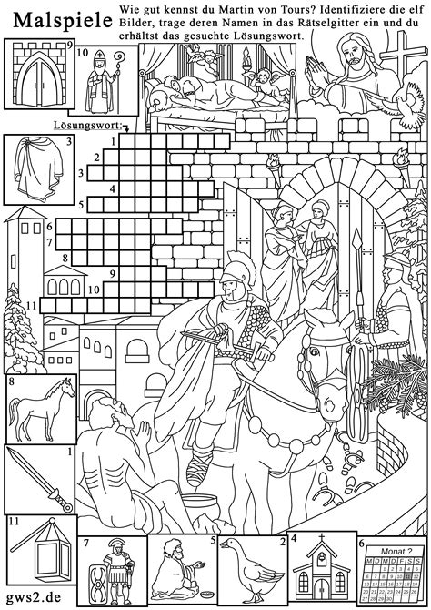 Sankt Martin Zum Ausmalen Gallien Im Jahre Nach Christus Am