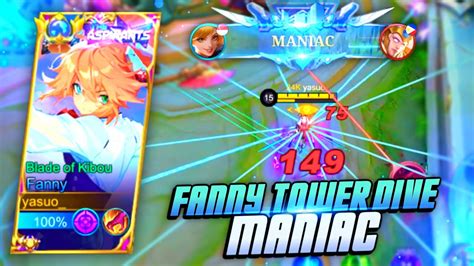 Fanny Tower Dive Maniac Solo Rank Gameplay Mlbb Youtube