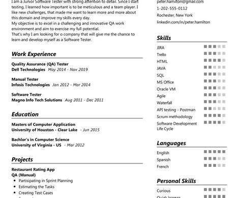 Junior QA Tester Resume Example In 2025 ResumeKraft