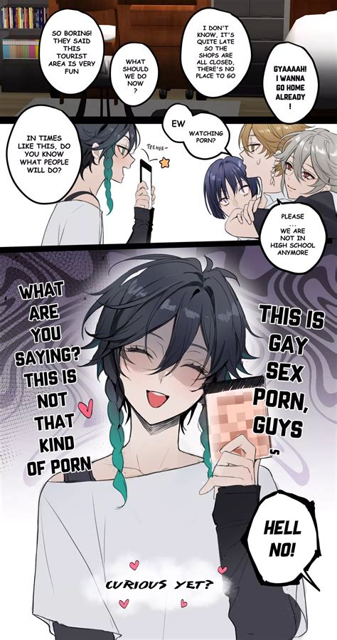 Yaoi Porn Comics Genshin Impact Anemo Men S Hot Vacation Trip