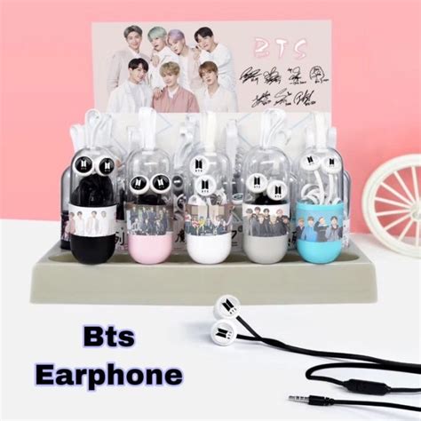 Kpop Bts Earphone With Microphone Headphone Headset Lazada Ph