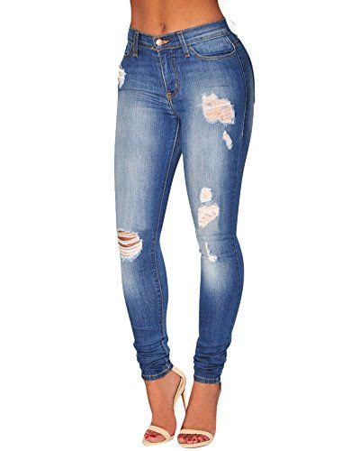 Femmes Pantalon Vintage Slim Rétro Trous Crayon Punk Collants Classique