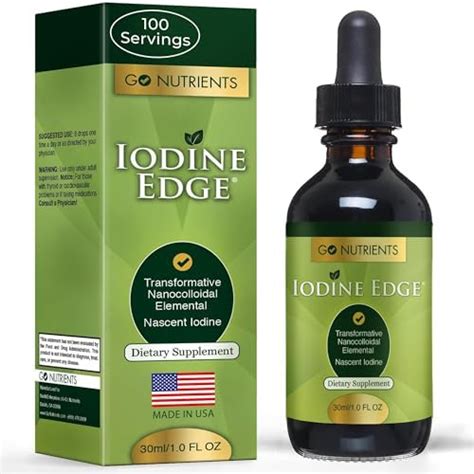 Amazon Go Nutrients Iodine Edge Organic Nascent Supplement