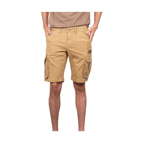 Bermuda Homme Cargo Canvas En Coton