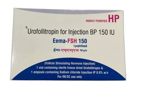 Eema Fsh Urofollitropin Injections Bp Iu Packaging Type Box