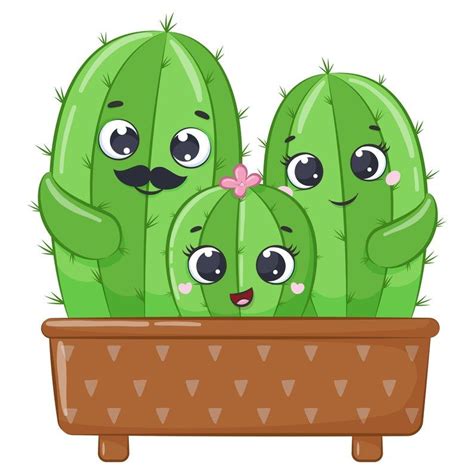 Cute Cactus Clipart PNG EPS JPEG Succulent Clipart Etsy In 2020