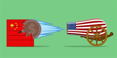 Usa Vs China Trade War Stock Vector Illustration Of Tariff 152681068