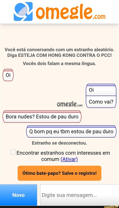 Voc Est Conversando Um Estranho Aleat Rio Diga Esteja Hong