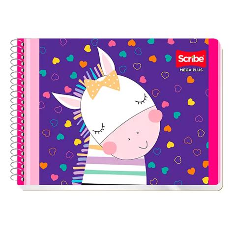 Cuaderno Espiral Forma Italiana Scribe Mega 100 Hojas Doble Raya OFIMART