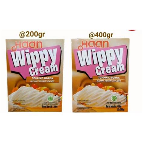 Jual WIPPY CREAM HAAN 200GR Dan 400 GR WHIP CREAM INSTANT POWDER