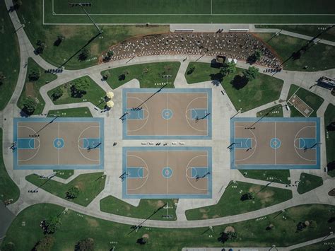 Aerial View of Basketball Court · Free Stock Photo