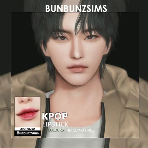 K Pop Lipstick Swatches Bunbunzsims In The Sims Skin