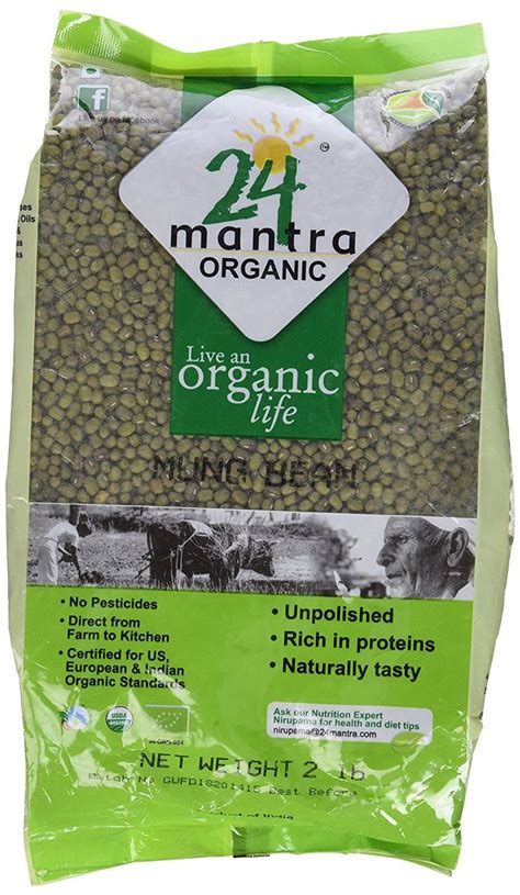 Mantara Mantra Organic Green Moong Lb Usda Organic