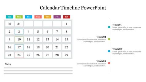 Editable Calendar Timeline Powerpoint Template Ppt Slide