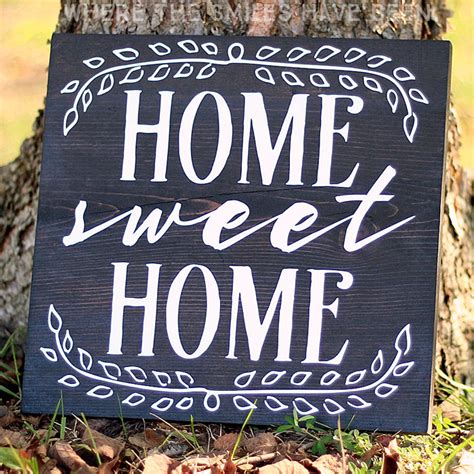 Home Sweet Home Sign With Free Cut File