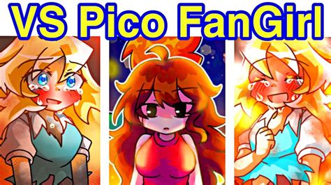 Friday Night Funkin Vs Pico Fangirl Full Week Slew A Girl Who Has Always Loved Pico Fnf