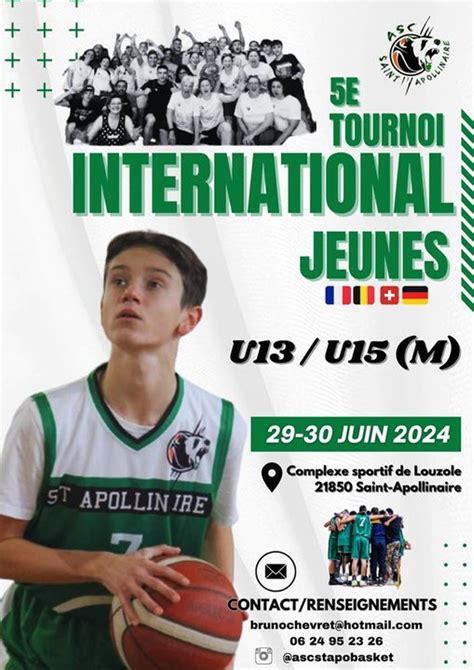 Basket Saint Apollinaire se met à linternational ce week end