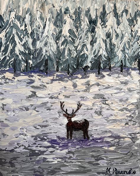 Winter Majesty Original Kelly Pounds Art