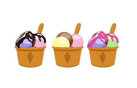 19100 Ice Cream Cup Stock Illustrations Royalty Free Vector Graphics