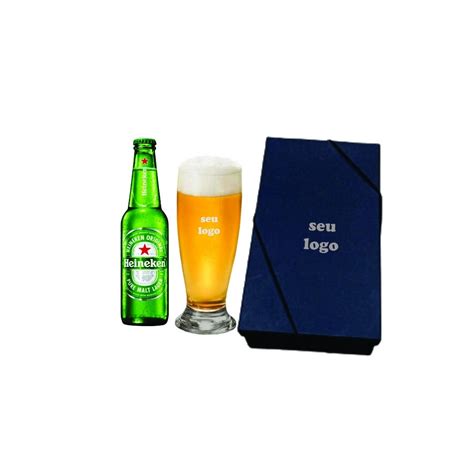 Kit Personalizados Copo Tulipa E Cerveja Longneck Em Caixa Cartonada