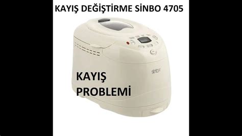 SİNBO SMB 4705 EKMEK MAKİNASI KAYIŞ DEĞİŞTİRME KAYIŞ YENİLEME