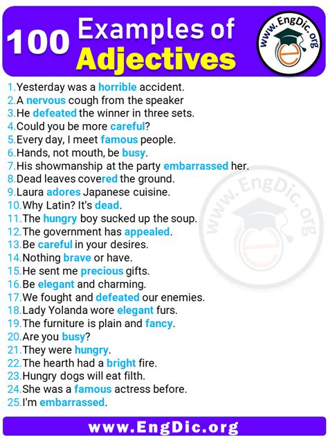 Sentence Using A Adjective