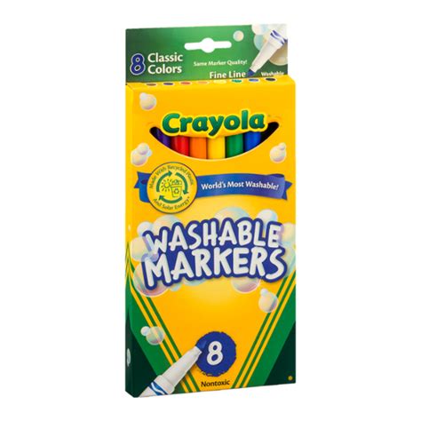 Crayola Washable Markers Classic Colors Fine Line 8 Ct Reviews 2022