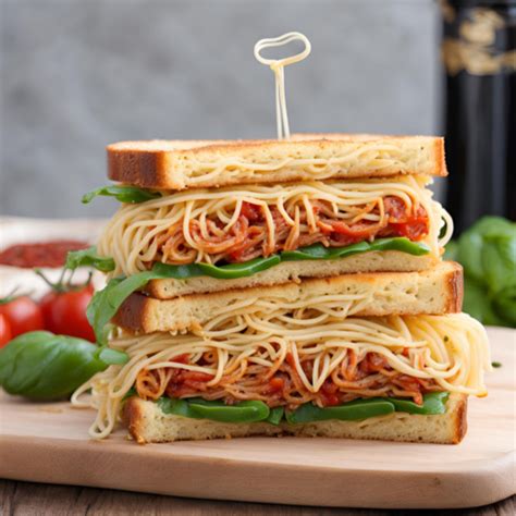 Spaghetti Sandwich A Tangy Fusion The Fresh Man Cook