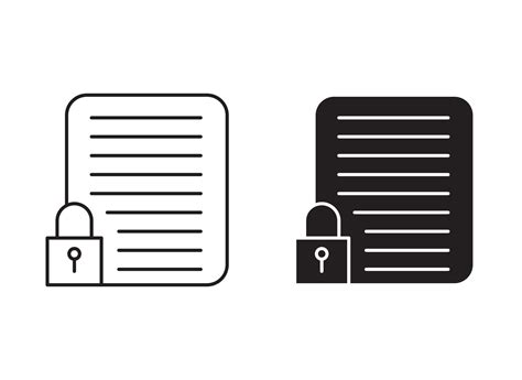 Confidential Project Outline Icon Collection Or Set Confidential