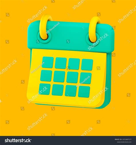 Realistic Calendar 3d Concept Calendar On Stock Illustration 2253687177